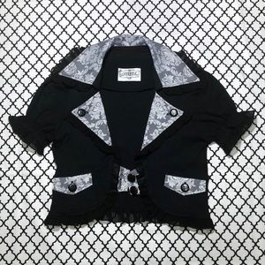 Frill (H. Naoto) Black Bolero Jacket